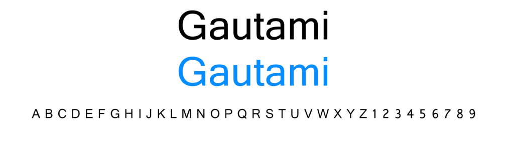 Font_Gautami